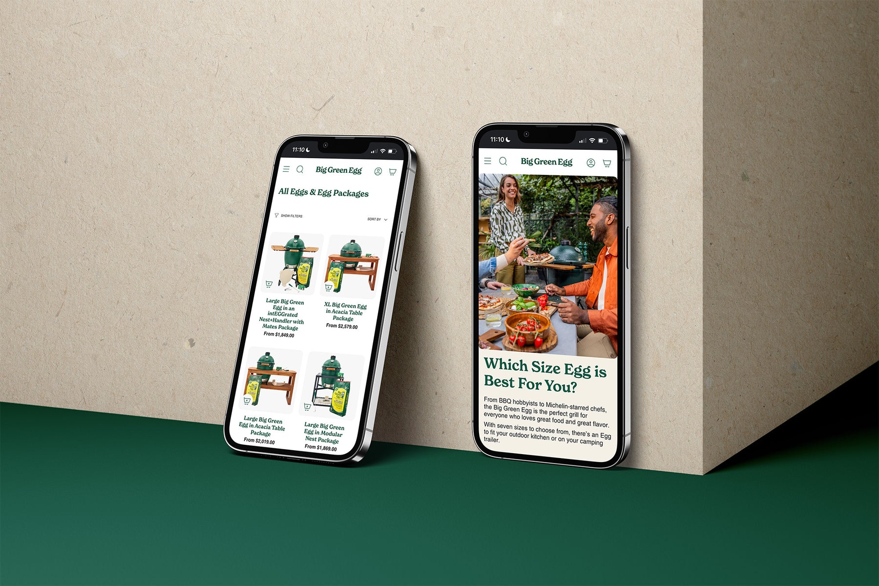 Big Green Egg Product Pages